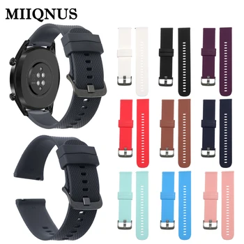 

MIIQNUS 1PC 22mm Silicone Universal Sports Wristbands Watch Sports Strap For Huawei Watch GT Magic Smart Watch Accessories