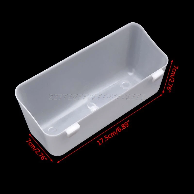 5pcs Pigeon Feeder Rectangle Feeding Device Drinking Food Water Plastic Bird Parrot Cage Cup Bowl O30 19 dropship