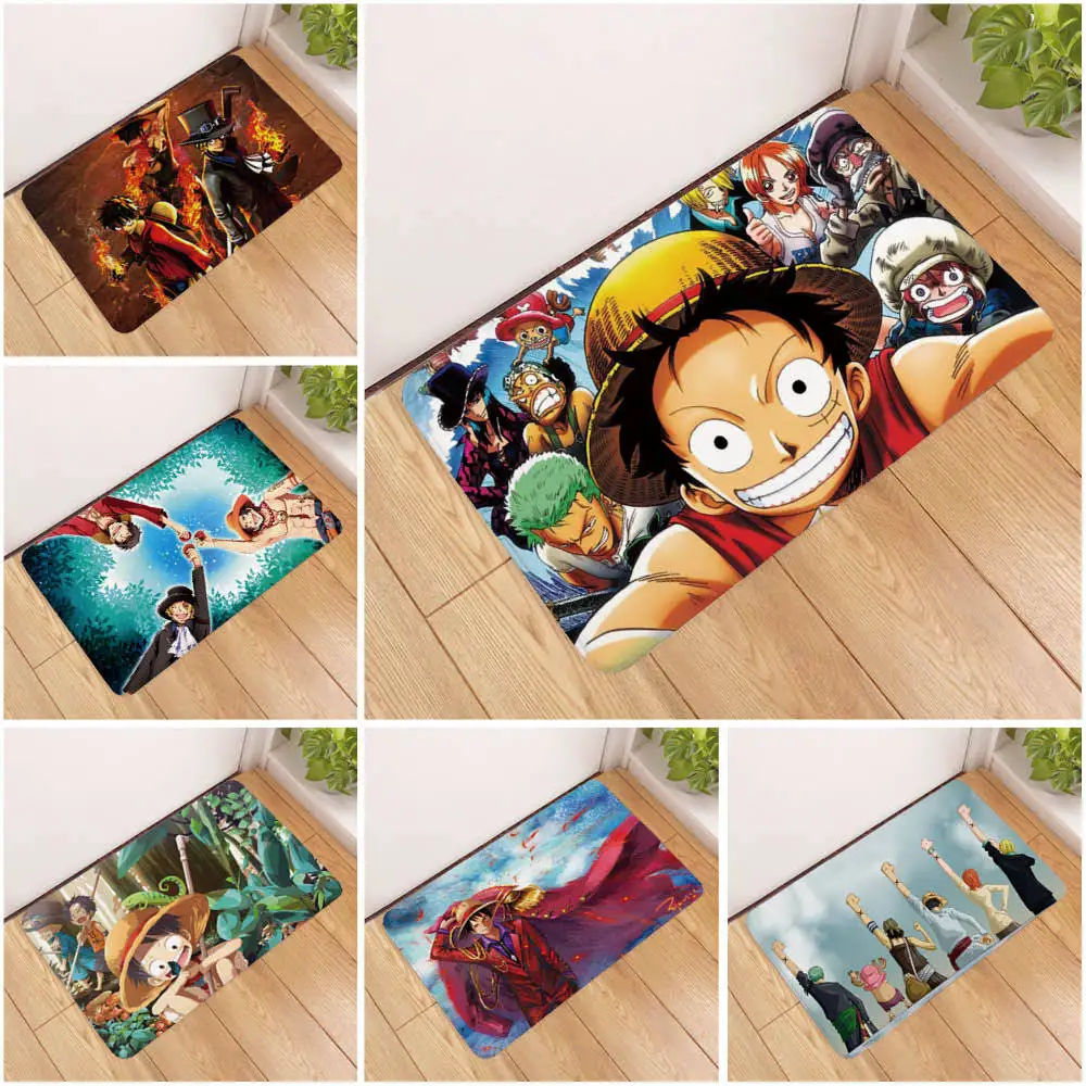 Обезьянка из японского аниме 50 см * 80 Luffy Roronoa Zoro игрушки Санджи и нами коврик для