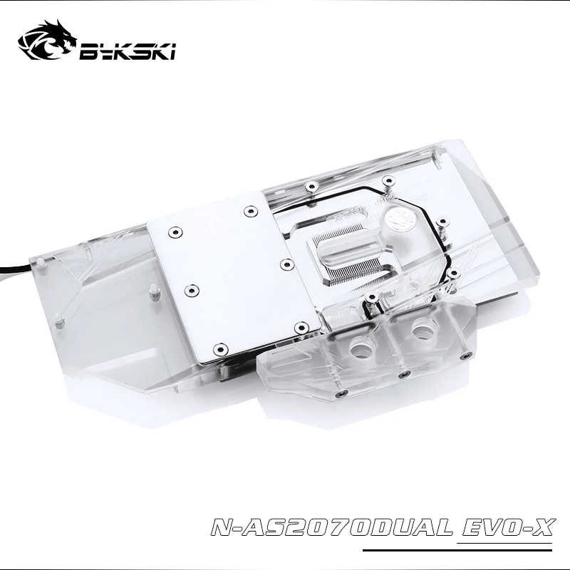 #^Special Price Bykski GPU Water Block fit ASUS DUAL RTX 2070 O8G EVO, water cooling VGA Cooler RGB RBW light N-AS2070DUAL EVO-X