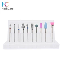 10 шт. многофункциональное сверло для ногтей, набор электрических вращающихся пилок для ногтей, сверло для электрического маникюрного станка, фреза, инструменты для педикюра