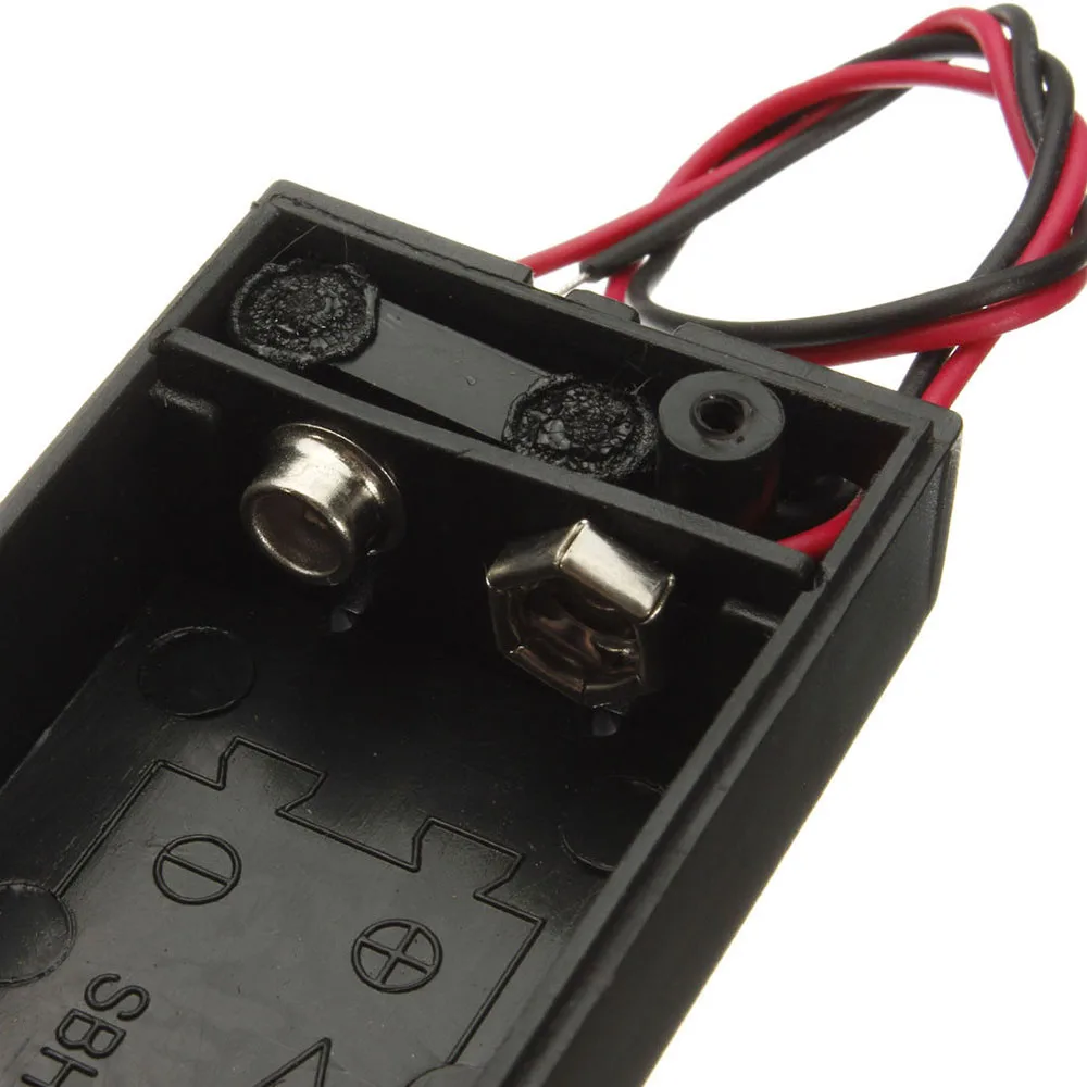 9 Volt Box Pack Power Toggle 1pc 9V Battery Holder ON/OFF Switch Power Bank Case