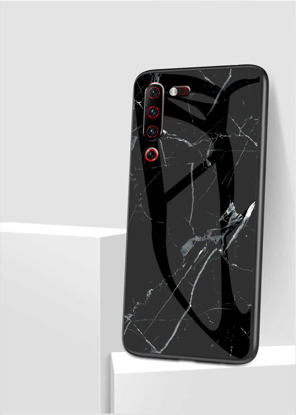 Для lenovo Z6 Pro Lite Z5S чехол с мраморным глянцевым закаленным стеклом Мягкий Силиконовый противоударный жесткий чехол для телефона для lenovo Z6Pro 5G чехол