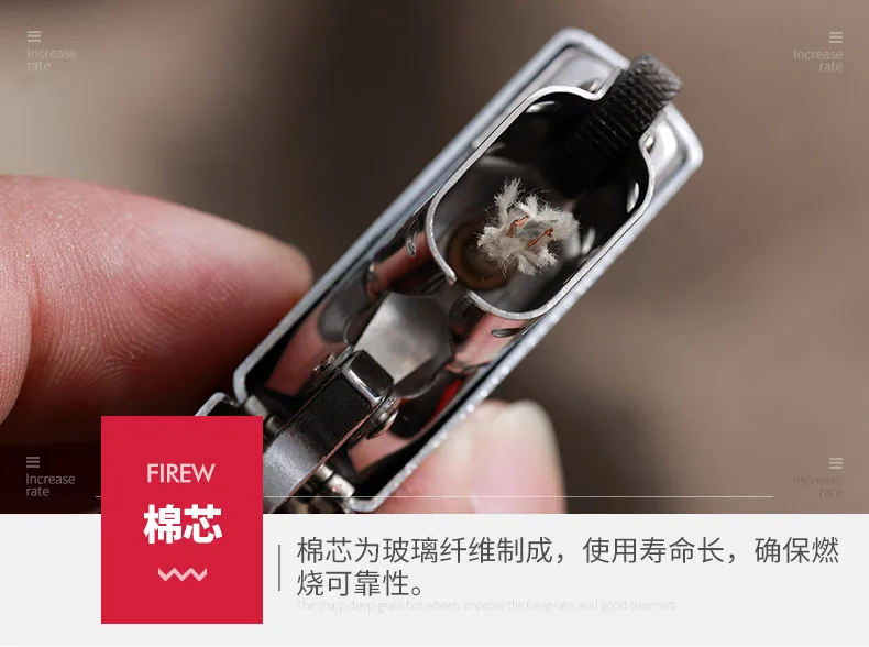 Kerosene lighter, windproof, wire drawing, leopard scratch prevention, creative personality, creativity, lighters