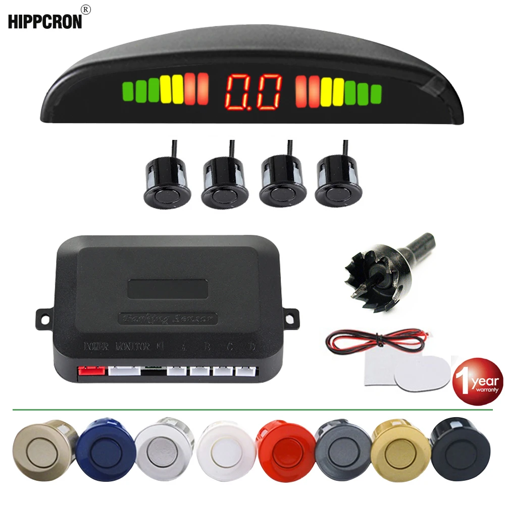 Kit de Sensor de aparcamiento electromagnético para coche alarma de marcha  atrás Universal asistencia Radar indicador de sonido sistema de sonda 12V -  AliExpress