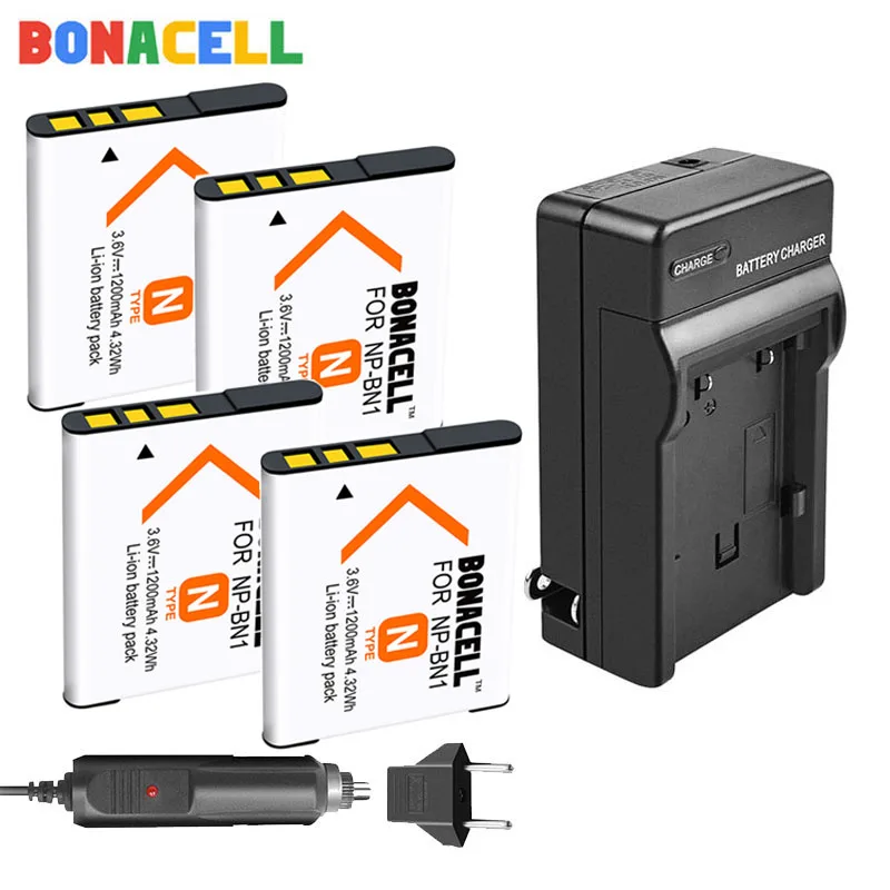 Bonacell 1200 мАч NP-BN1 NP BN1 NPBN1 батарея для Sony TX9 WX100 TX5 WX5C W620 W630 W670 TX100 батареи цифровой