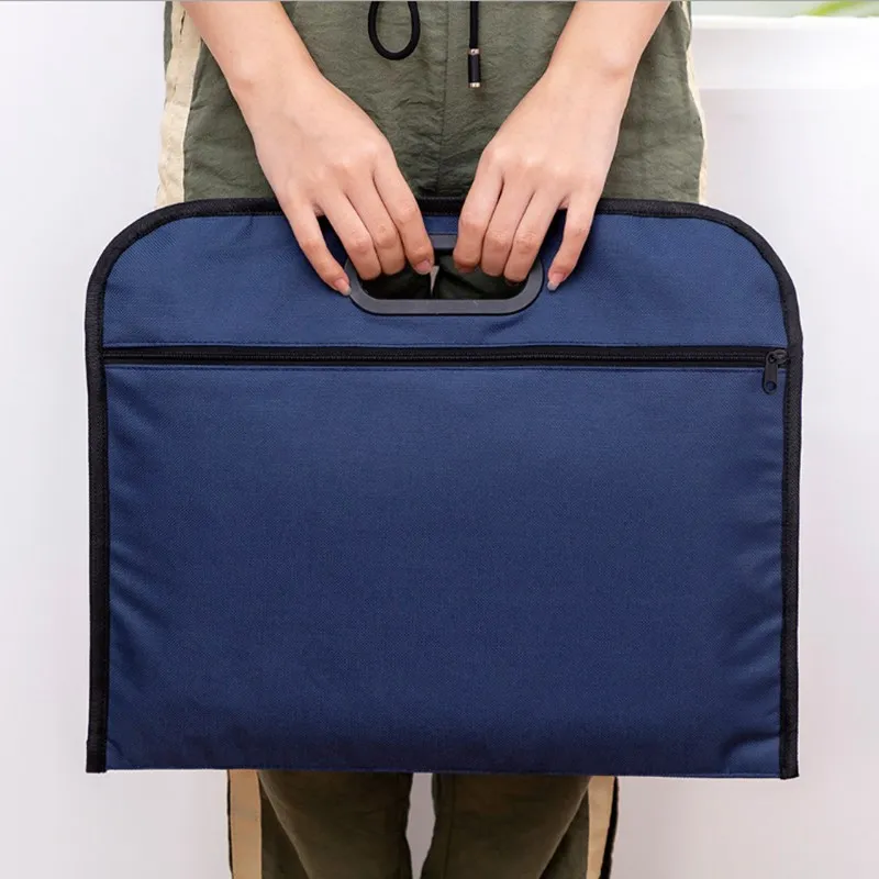Waterproof Oxford Cloth Portable Gift Bag Large Capacity Briefcase Student Tuition Information Storage | Дом и сад