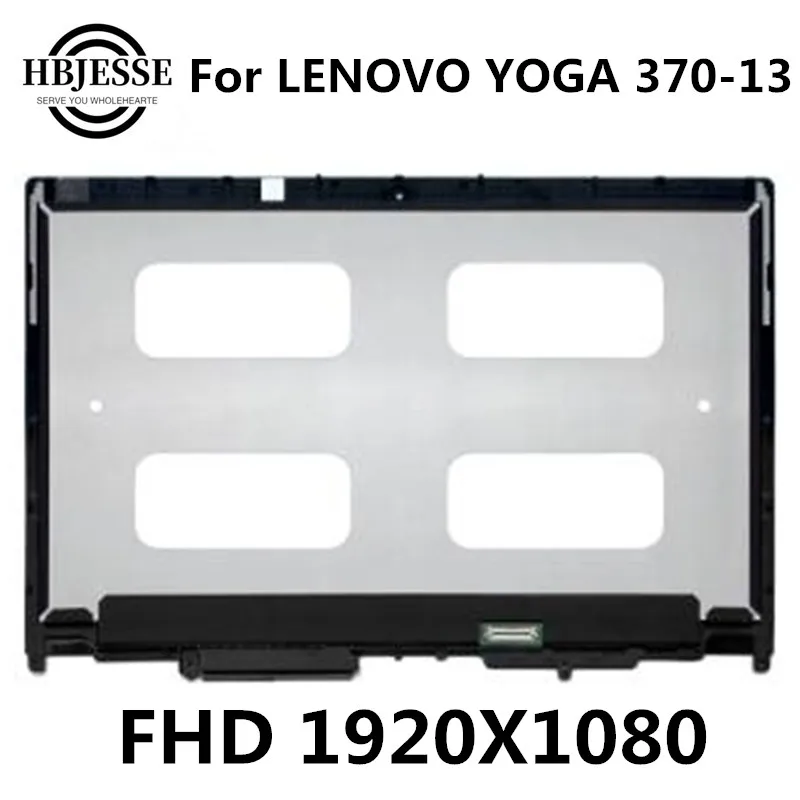 

For Lenovo Thinkpad Yoga 370 13 370-13 FHD 1920X1080 LCD Display Touch Panel Screen Digitizer Assembly with Frame