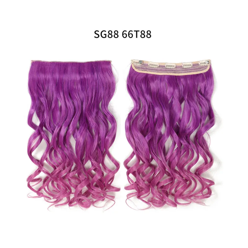Накладные пряди из синтетических волос 22 дюйма с 5 зажимами|clip in hair|clip hair extensionsclip