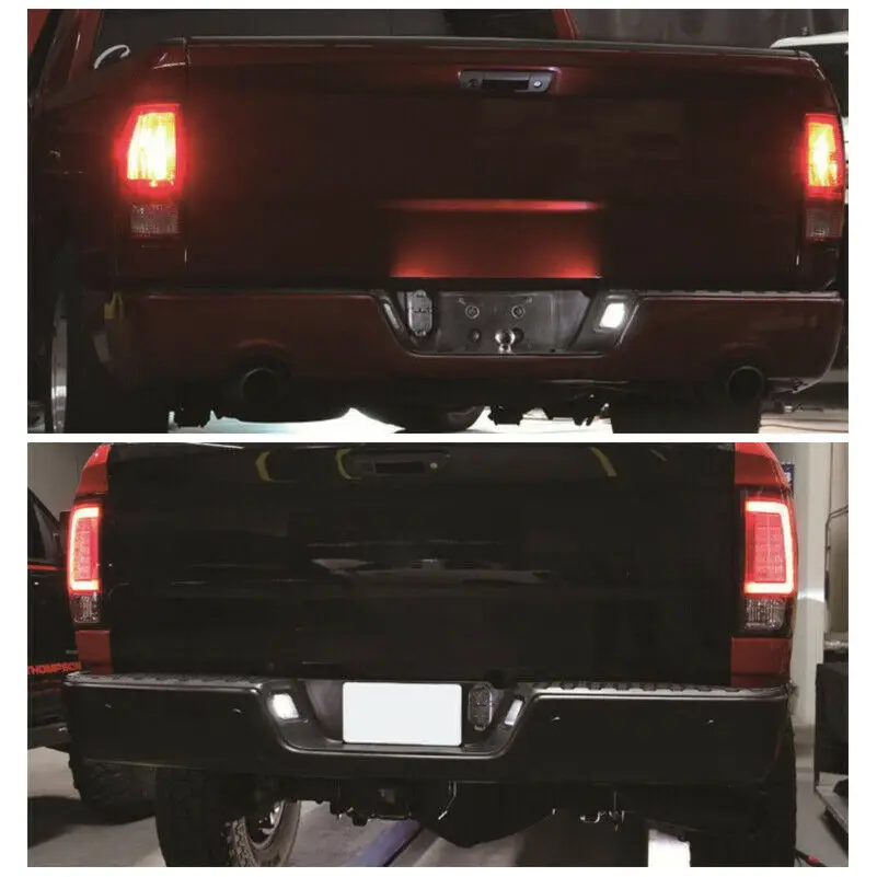 1 пара Белый светодиодный задний фонарь номерного знака для 2003- Dodge Ram 1500 2500 3500