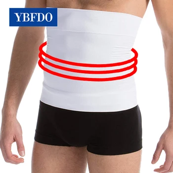 

YBFDO New Style Men's Shapers Abdomen seamless waist Belly Fat Burning Control Tummy Weight Loss Waist Sweat Solid Belt