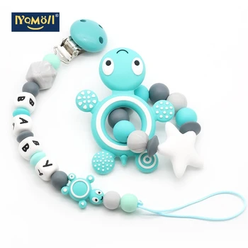 

DIY NEW Name Handmade Pacifier Clips pacifier holder Teething Silicone Pacifier Chains attache tetine Baby Teether dummy clip