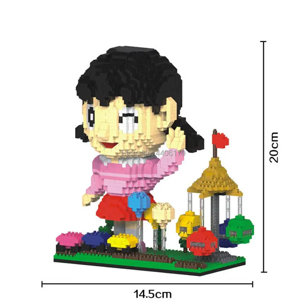 Лидер продаж классические фигурки lepining из мультфильма Doraemon Nobita Nobi Minamoto Shizuka мини