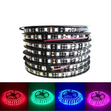 Светодиодная лента 5050 RGB огни DC12V гибкое домашнее украшение освещение водонепроницаемое светодиодное освещение RGB/белый/теплый белый/синий/зеленый/красный/желтый
