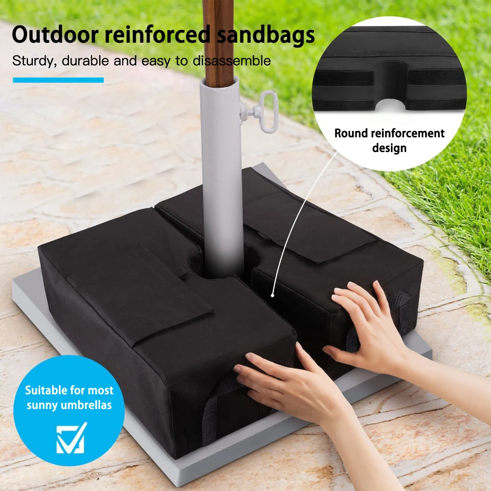 

Outdoor Patio Umbrella Base Weight Bag Weatherproof Parasol Umbrella Heavy Duty Sand Bags Stand Base For Home Hotel Dropshipping