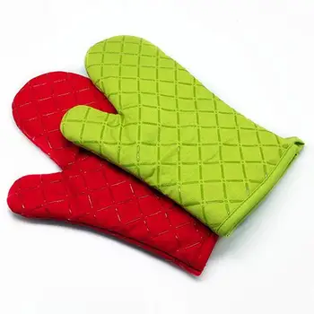 

Potholder Glove Kitchen Heat Resistant Cooking Baking Holder Non-Slip Oven Mitt