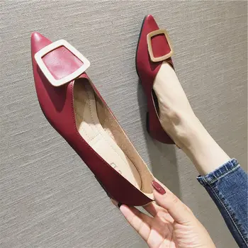 

Shallow Mouth Pointed Toe Summer Shoes Ladies Casual Female Sneakers Shose Women Soft 2019 Fashion Women's Black Flats Dress