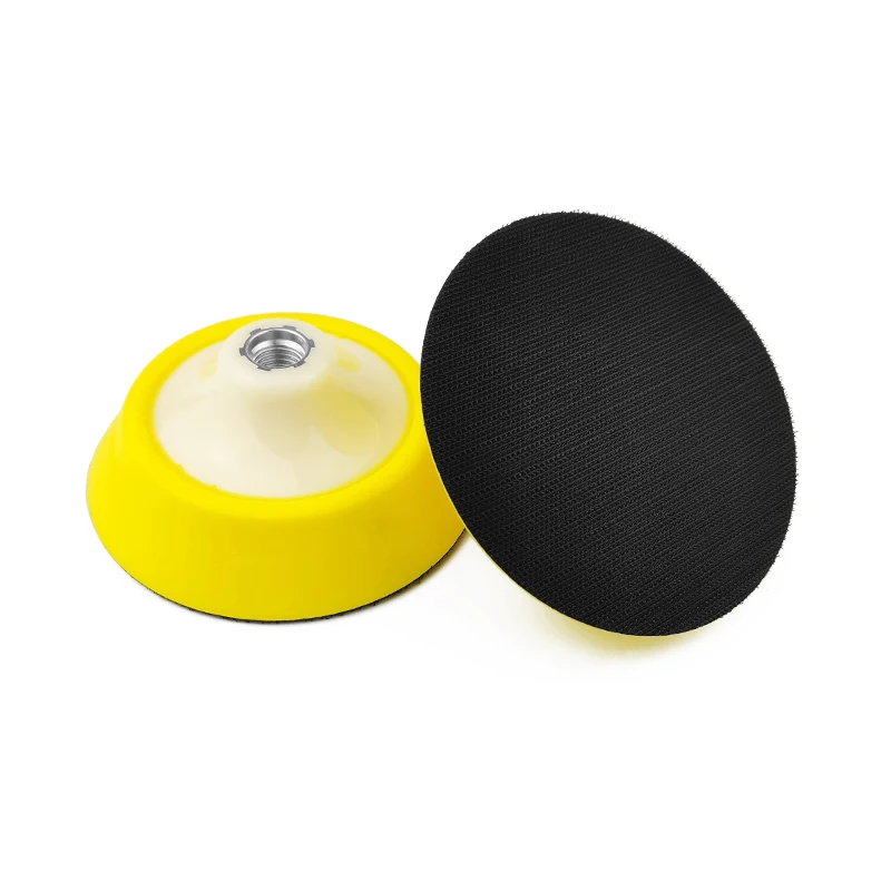 5" Soft Edge Baking Plate Adhesive Backer Pad M14 M16 5/8 Velcro Polishing ing Plate For Car Rotary Polisher