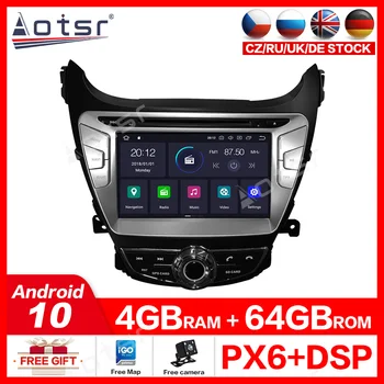 

Aotsr Android 10.0 4G+64GB Car DVD player GPS Navigation Auto radio Stereo For Hyundai ELANTRA 2011-2013 car Multimedia system
