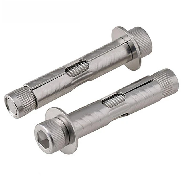 2pcs M6 M8 304 A2 Stainless Steel Hexagon Expansion Screw Sleeve