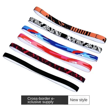 

New Men's Sports Hair Band Yoga Headband Anti-slip Elastic Sweatband Fitness Running Headscarf Outdoor Sport Hairband For Women