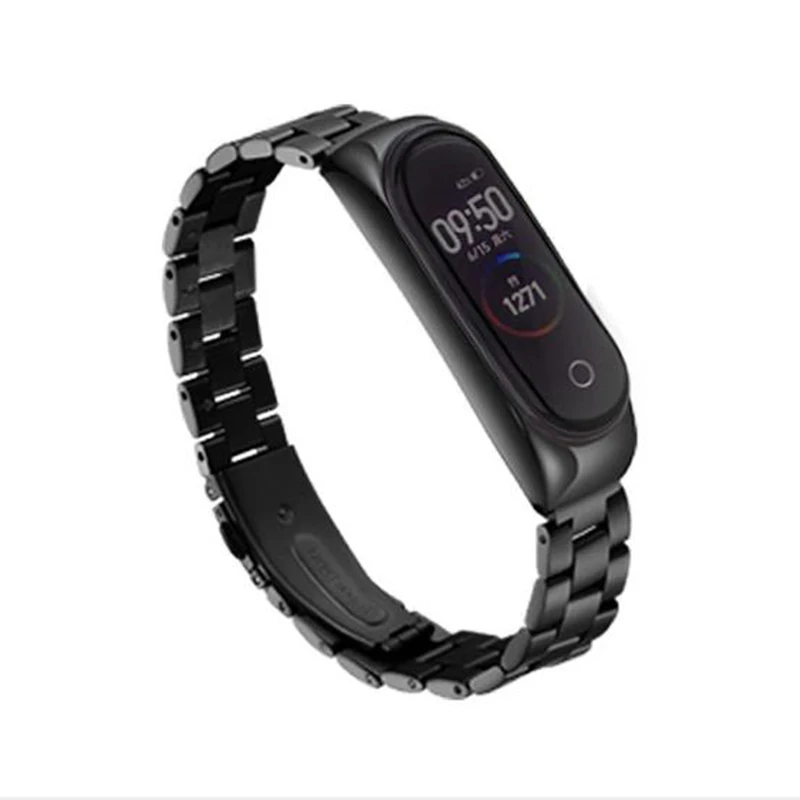 Браслет mi band 4 NFC металлический сменный ремешок для Xiaomi mi Band 3 4 Безвинтовой браслет из нержавеющей стали mi Band 3 Watch
