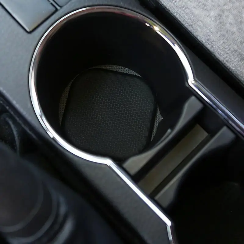 1 шт. авто автомобиль слот для воды чашки слот Нескользящие углеродного волокна вид коврик аксессуары внутри