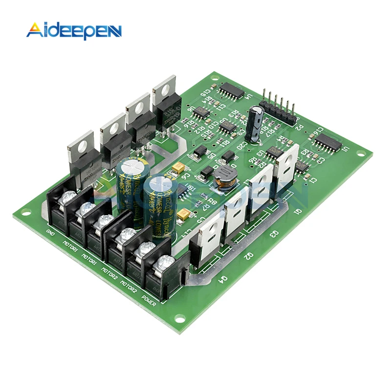 DC 12V 24V двойной мотор драйвер платы h-мост модуль постоянного тока привода MOSFET IRF3205 3 V-36 V 10A пик 30A с тормозом Функция для автомобиля