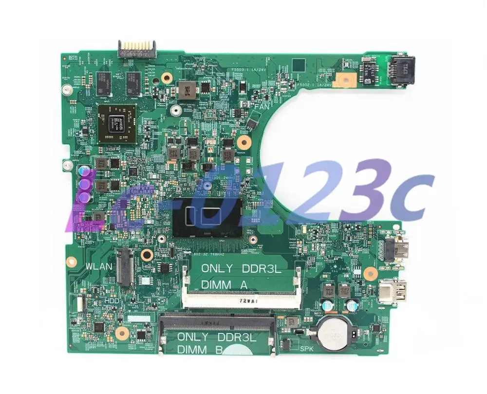 Fulcol для DELL INSPIRON 3568 15 3468 Материнская плата ноутбука i7-7500 Процессор W3238 0W3238 CN-0W3238 DDR3L