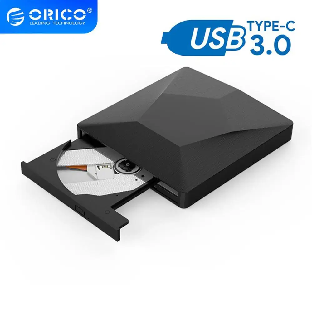 ORICO External USB 3.0 Optical Driver CD/DVD-ROM Combo DVD RW ROM Burner  Writer Recorder for Desktop Laptop Windows Mac OS