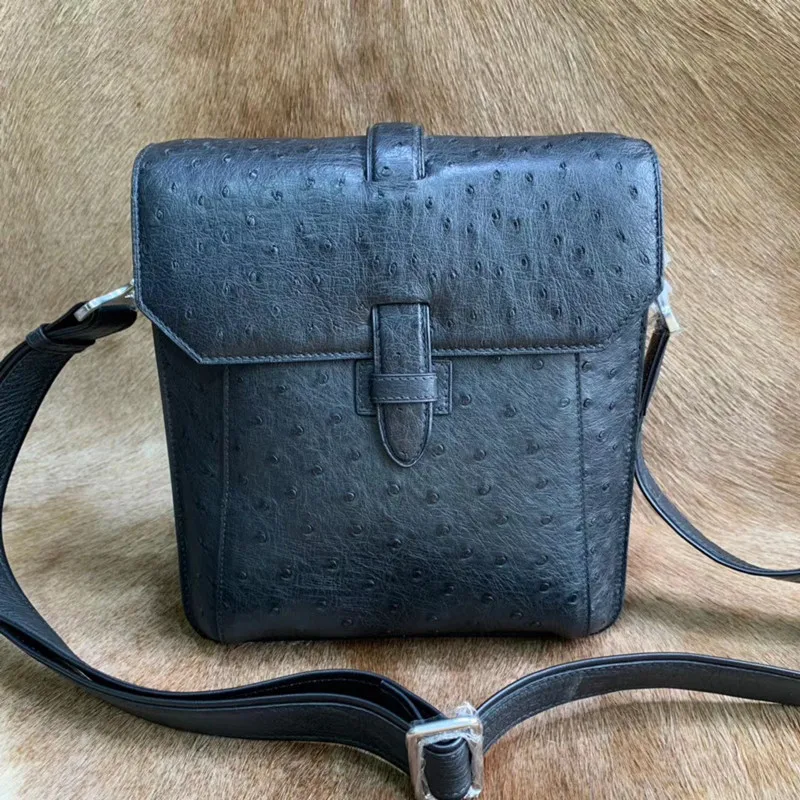 real ostrich purse