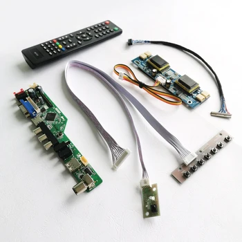 

For NLT NL10276AC30/NL10276BC30 LVDS 20Pins 1024*768 monitor panel 4CCFL VGA+HDMI+Audio+USB+Remote 15" LCD controller board kit