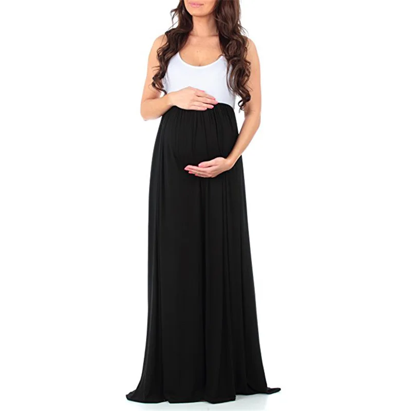 

Plus Size Chiffon Maternity Dresses For Pregnant Women Clothes Long Straight Pregnancy Dresses Vestidos Gravidas Mother Clothing