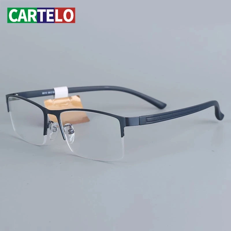 

CARTELO Frame Men Eyeglasses lunette Eyewear Titanium Glasses Computer Optical Prescription Reading Clear Eye Lens Spectacle