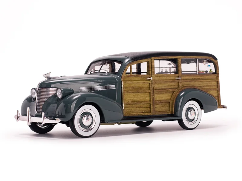 1/18 масштаб сплав литья под давлением 1948 Chevrolet Woody Surf Wagon классическая модель автомобиля транспортные средства игрушки для фанатов игрушки красный/зеленый коллекция мальчиков - Цвет: GREEN  H