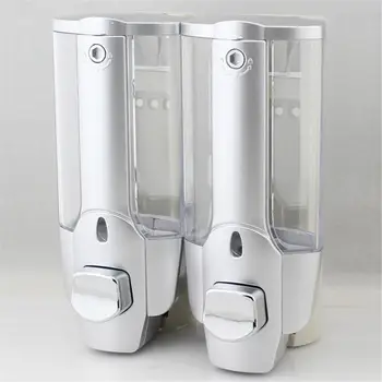 

350/700ml Double Head Wall Mount Soap Dispenser For Bathroom Kitchen Liquid Bathroom Disinfecting Hand Sanitizer Soap Dispenser