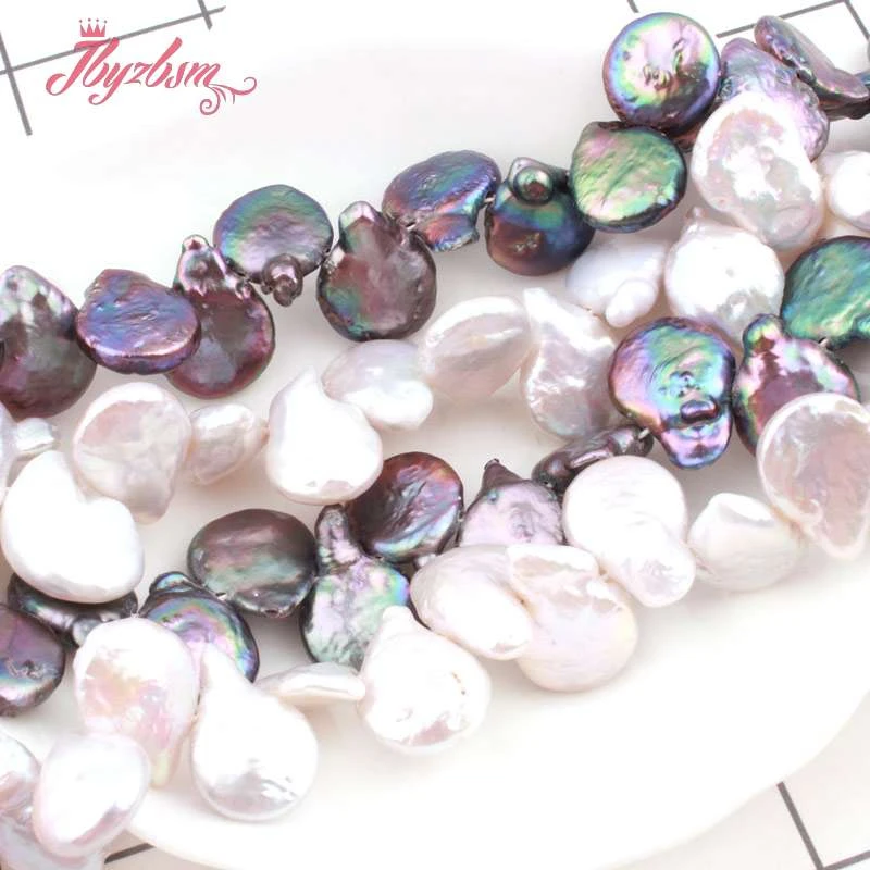 10-14mm Natural Racket Shape Freshwater Pearl Beads Loose Stone For Necklace Bracelets Jewelry Making Strand 15&quot | Украшения и