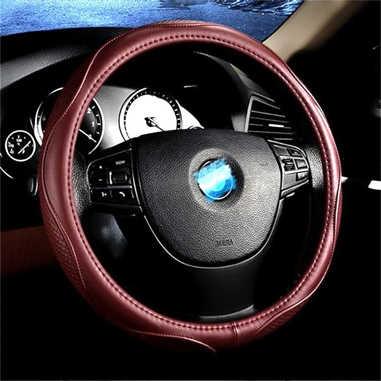 

Leather Car Steering Wheel Cover Maikesi CX9 Explorers Sharp Boundary 5 Mazda 8 Commander Cowhide Grip Cover