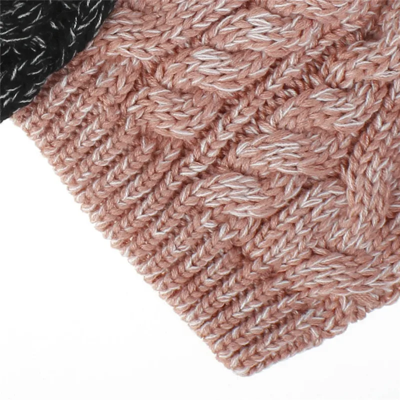 Теплая шапка с ушками «конский хвост» для детей; сезон осень-зима; Skullies Beanies; шапка из шерсти; вязаные однотонные модные аксессуары; Outdoor-XMC-W6