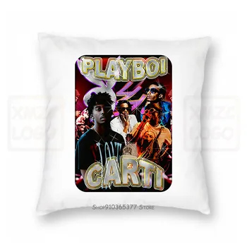 

Playboi Carti Hip Hop Rap Black Pillow case Women Men