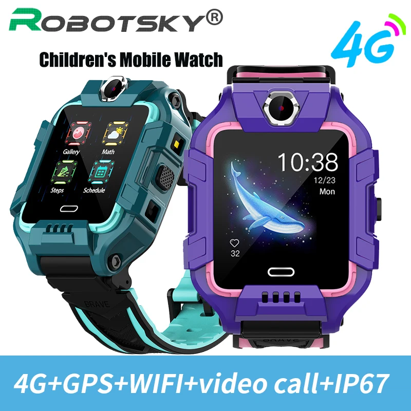 

Y99 4G Children's Smart Watch Support HD Video Call Kids GPS SOS Position Safety Bracelet SIM Card Wifi IP67 Waterproof Smartwat