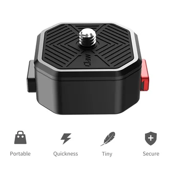 

Ulanzi Claw Quick Release Plate Mini QR Plater with 1/4 Inch Screw 50kg Load Bearing for DSLR Camera - 1905 Cameras Accessories