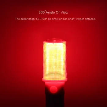 

LED Portable Light Road Safety Flash Emergency SOS Multi-Function Vertical Can Be Lifted Safety Warning / Camping Light