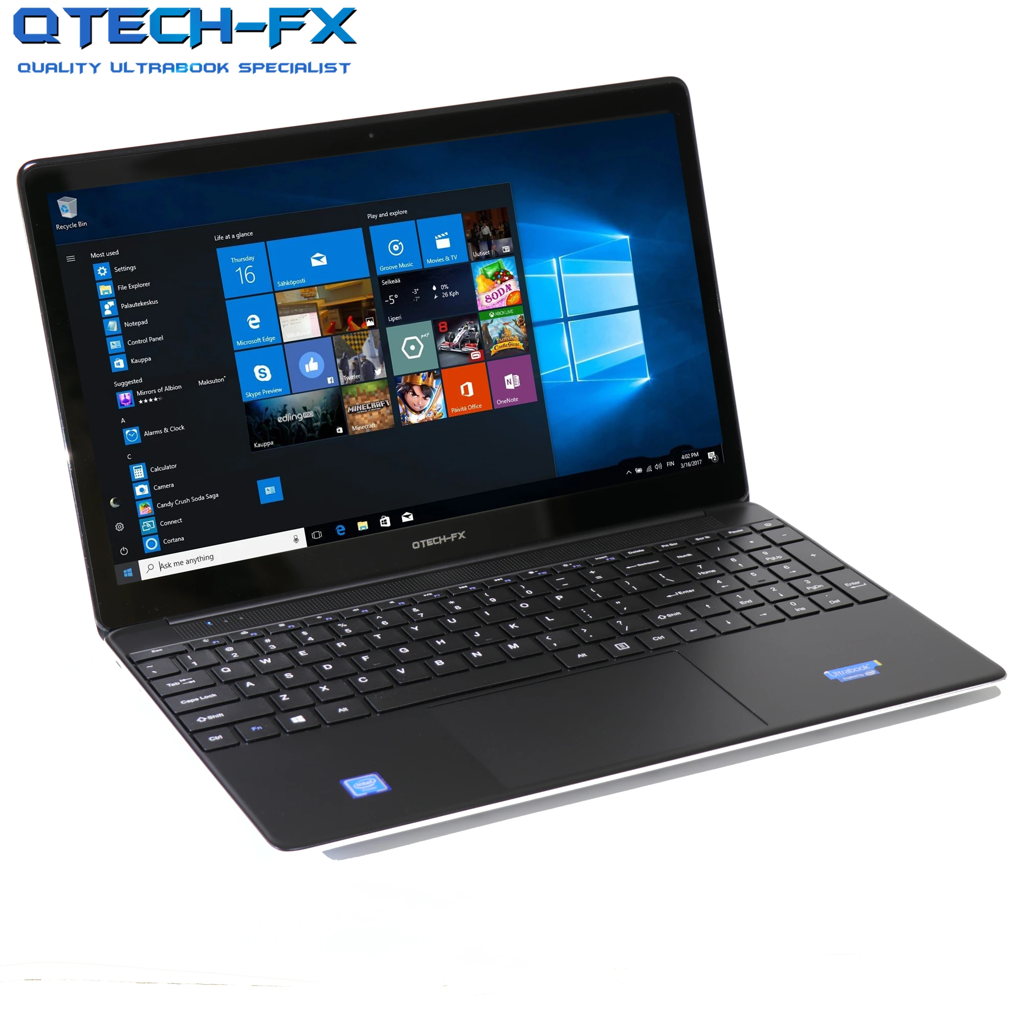 15.6” Laptop Fast CPU Intel i7 128G SSD and 1000G