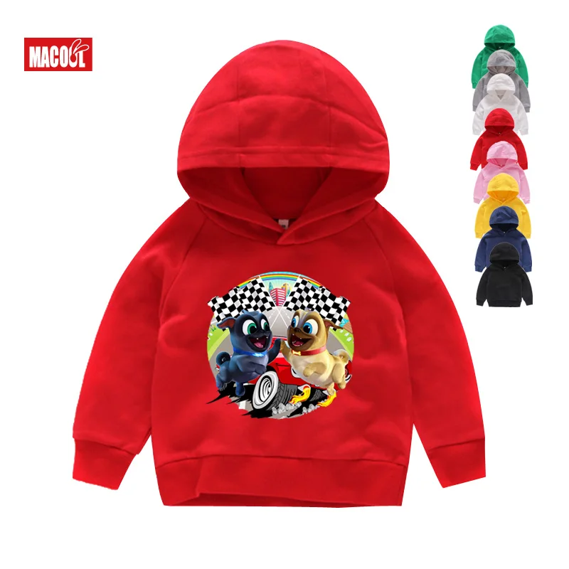 Hoodies Толстовки, свитшоты мультяшный щенок, друзья, толстовки с капюшоном для мальчиков и девочек, одежда детские черные забавные толстовки детская одежда От 2 до 8 лет - Цвет: Hoodies
