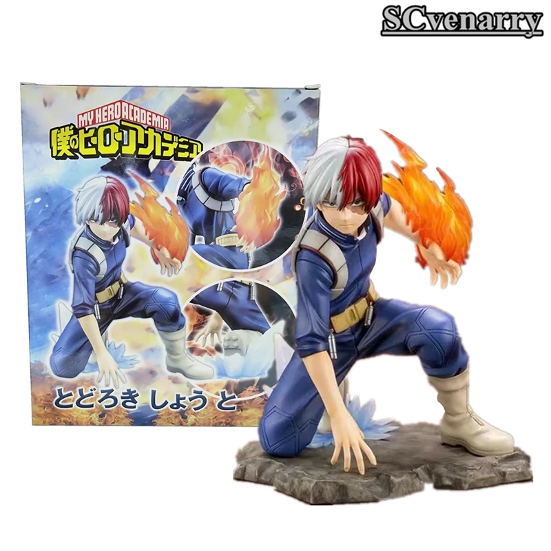 

16cm My Hero Vogue Tomy ARTFX J Shoto Todoroki Battle Statue Super Hero Comic Academia Boku no Hero Figure Model Toys