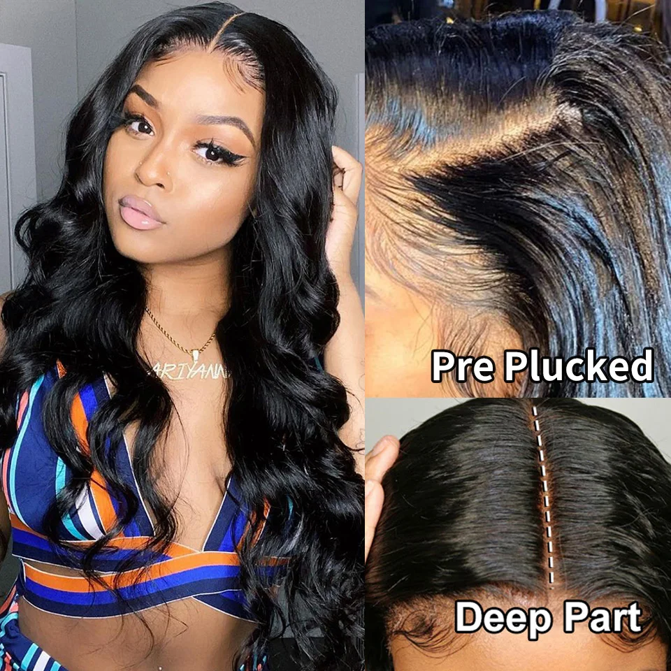 13x6 Lace Frontal Wig Body Wave 13x4 Lace Front Wigs For Women Human Hair Wigs Glueless Virgin Brazilian 360 Lace Frontal Wig