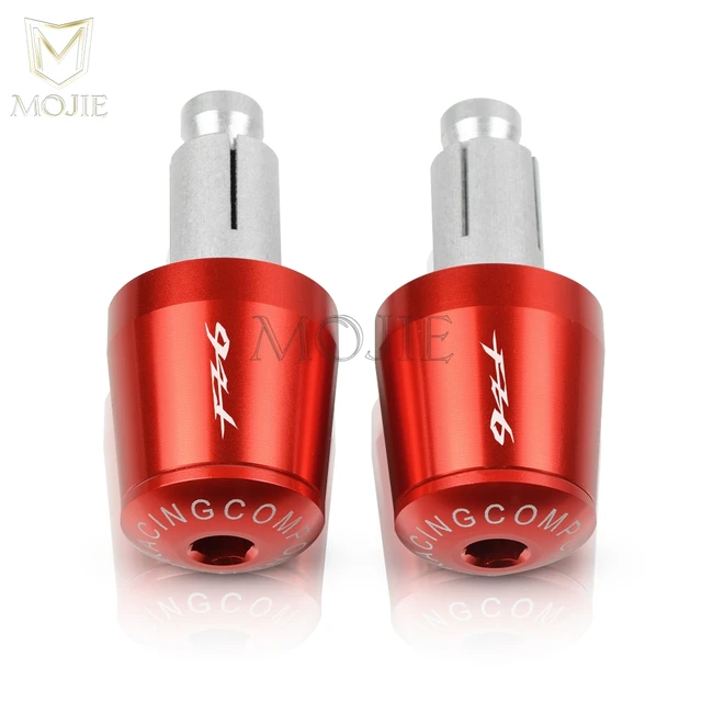 22mm Motorcycle Handlebar Grips End Handle Bar Cap End Plug For YAMAHA FZ6 FAZER FAZER600 FZ6S FZ6N FZ6S2 FZ6R S2 SJ6S FZ600 Red Red