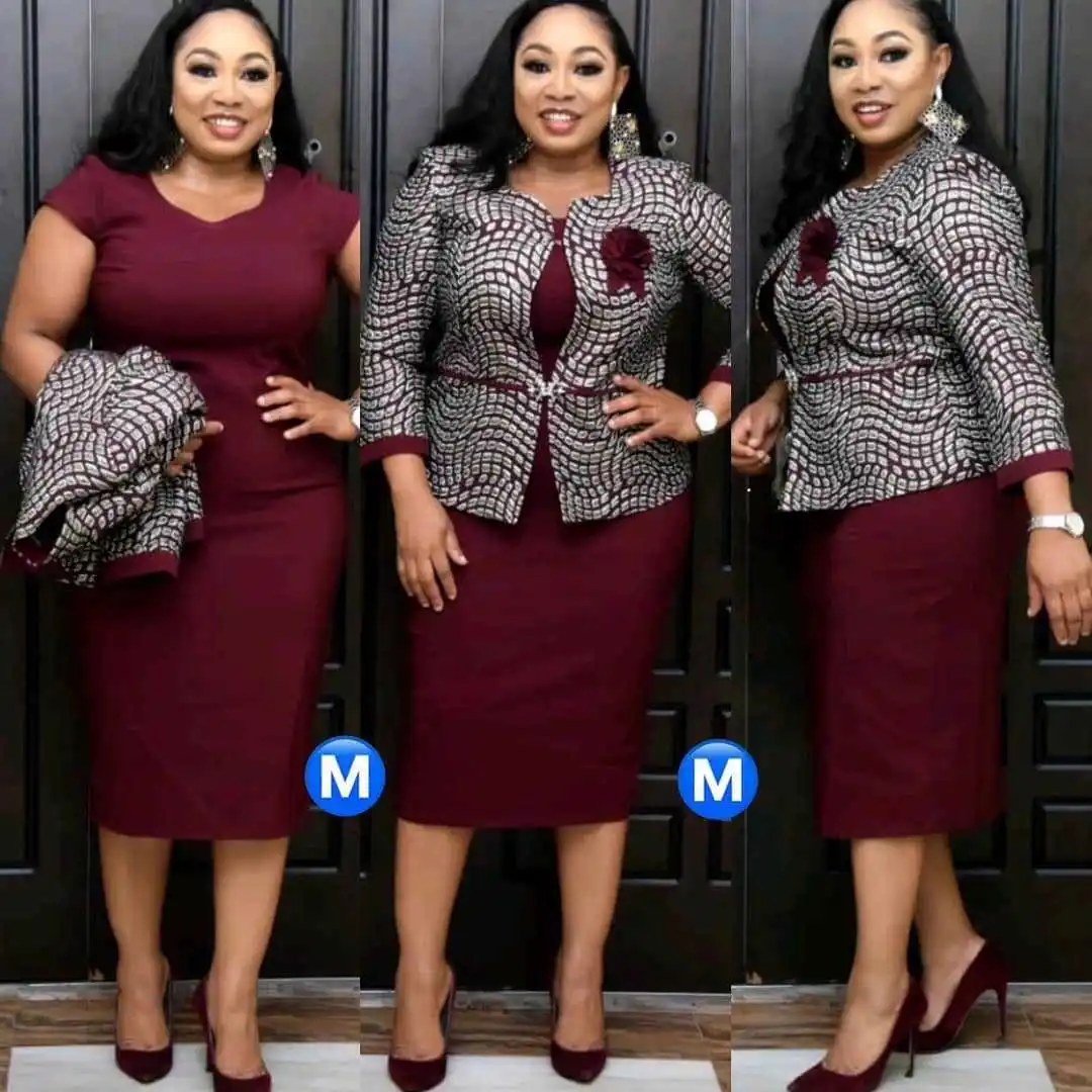 2021 New Large size Two-Piece Suit African Women