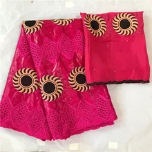 Новое поступление африканская Базен riche ткань с бисером шнур кружевная ткань морская парча ткань для свадьбы KY091401